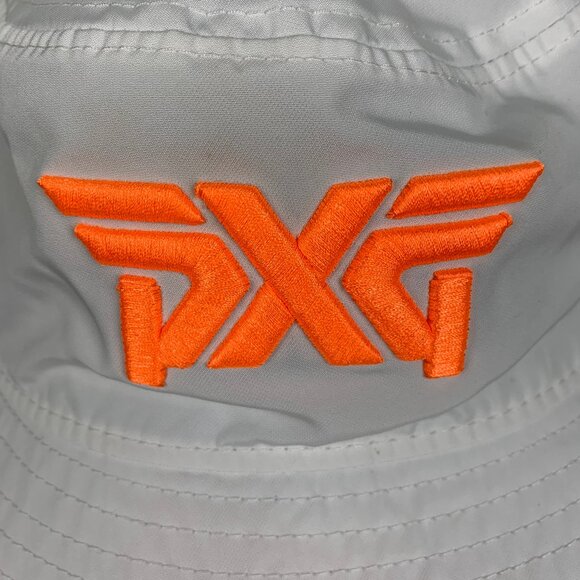 PXG New Era Neon Orange Unstructured Bucket Hat White S/M - Picture 4 of 9